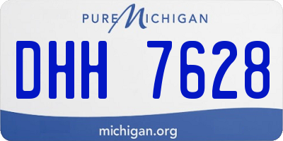 MI license plate DHH7628