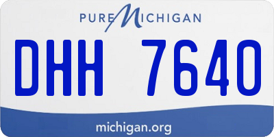 MI license plate DHH7640