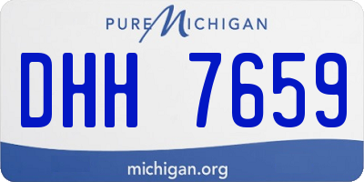 MI license plate DHH7659