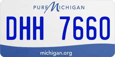 MI license plate DHH7660