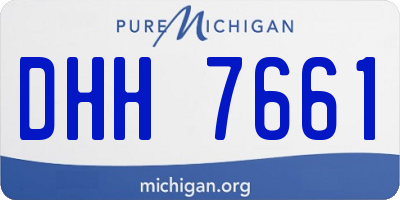 MI license plate DHH7661