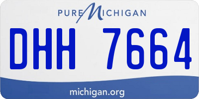 MI license plate DHH7664