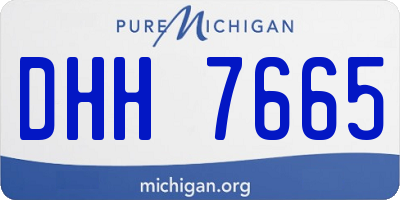 MI license plate DHH7665