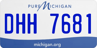 MI license plate DHH7681