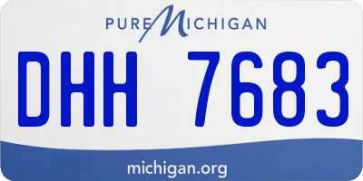 MI license plate DHH7683