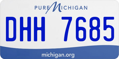 MI license plate DHH7685