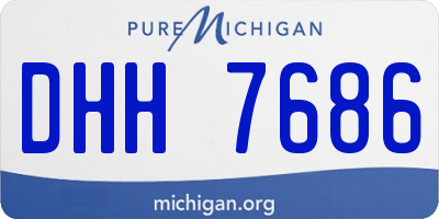 MI license plate DHH7686
