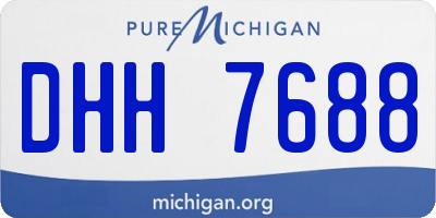 MI license plate DHH7688