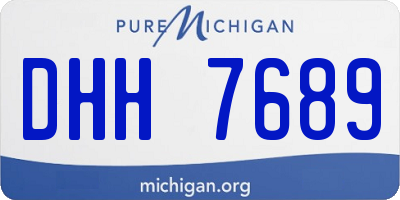 MI license plate DHH7689