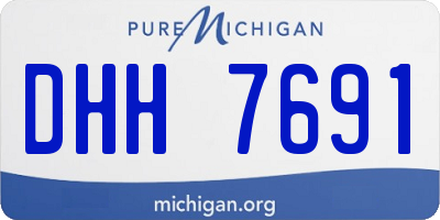 MI license plate DHH7691