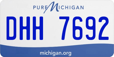 MI license plate DHH7692