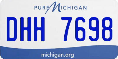 MI license plate DHH7698