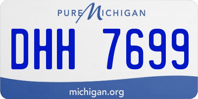 MI license plate DHH7699