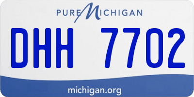 MI license plate DHH7702
