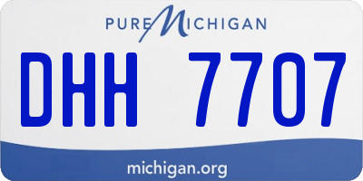 MI license plate DHH7707