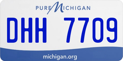 MI license plate DHH7709