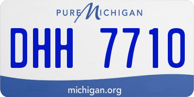 MI license plate DHH7710