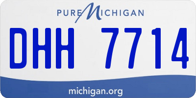 MI license plate DHH7714