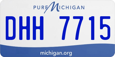 MI license plate DHH7715