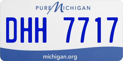 MI license plate DHH7717