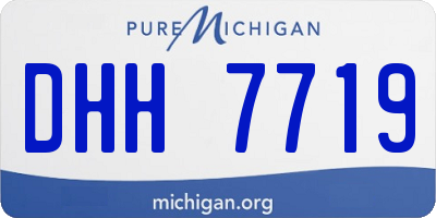 MI license plate DHH7719