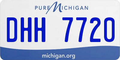 MI license plate DHH7720