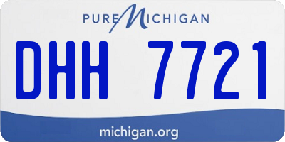 MI license plate DHH7721