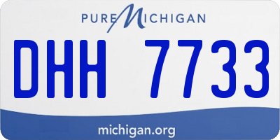 MI license plate DHH7733