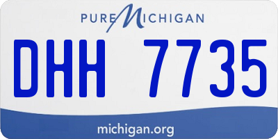 MI license plate DHH7735