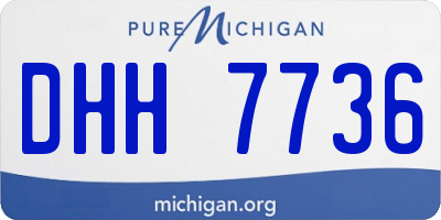 MI license plate DHH7736