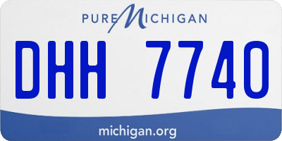 MI license plate DHH7740