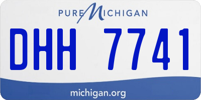 MI license plate DHH7741