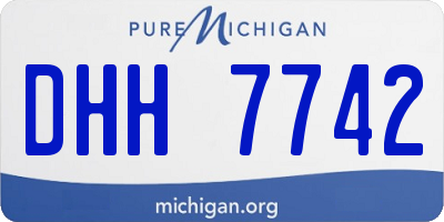 MI license plate DHH7742