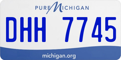 MI license plate DHH7745