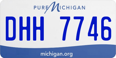 MI license plate DHH7746