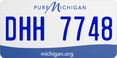 MI license plate DHH7748