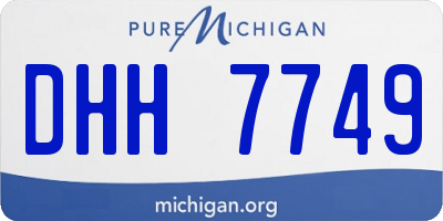 MI license plate DHH7749