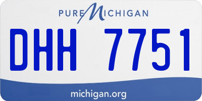 MI license plate DHH7751