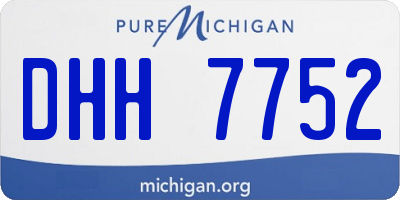 MI license plate DHH7752