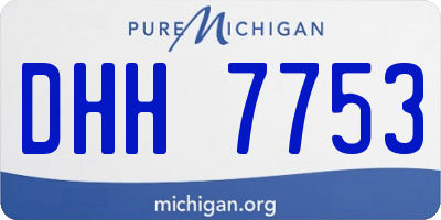 MI license plate DHH7753