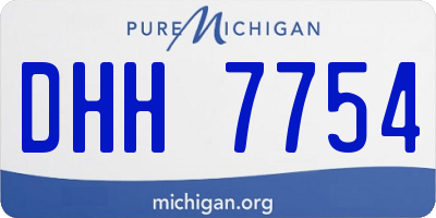 MI license plate DHH7754