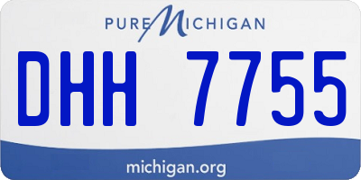 MI license plate DHH7755