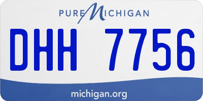 MI license plate DHH7756