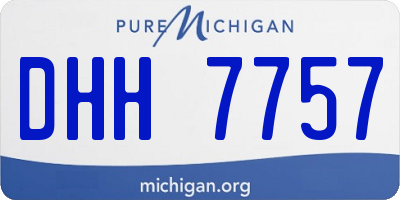 MI license plate DHH7757