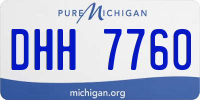 MI license plate DHH7760