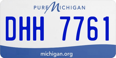 MI license plate DHH7761