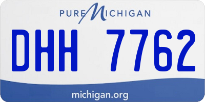 MI license plate DHH7762