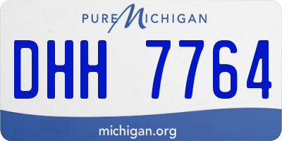 MI license plate DHH7764