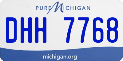 MI license plate DHH7768