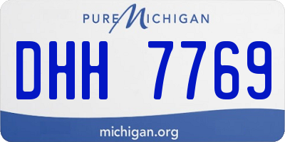 MI license plate DHH7769
